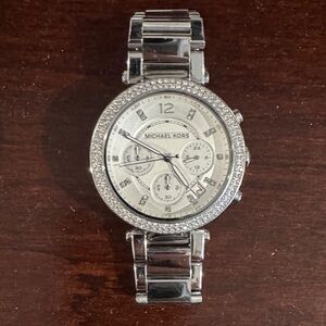 Michael Kors Silver Crystal Women's Watch